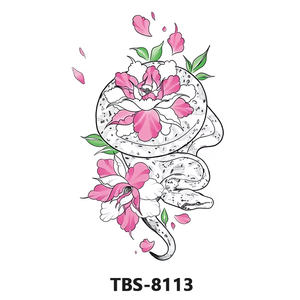 Tatouages temporaires pour femmes, demi-bras, avec des motifs sexy de rose, de lys et de pivoine, autocollants imperméables pour le corps, tatouage adhésif - Product Image 5