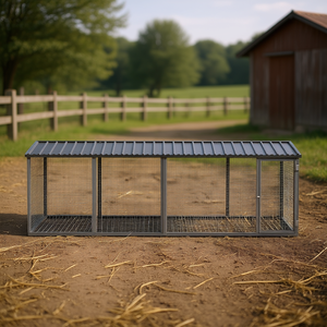 Jaula para Pollos de Acero Galvanizado Antracita, Duradera, para Alojamiento de Animales - Product Image 2