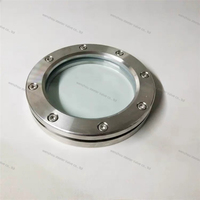 Verres de vue à bride en acier inoxydable fin SS304 316L de qualité sanitaire à douille hexagonale utilisés pour la visualisation à l'intérieur