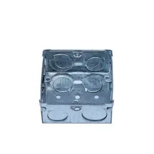 3x3 British Standard BS4662 Electrica Metal Junction Box GI Boxes