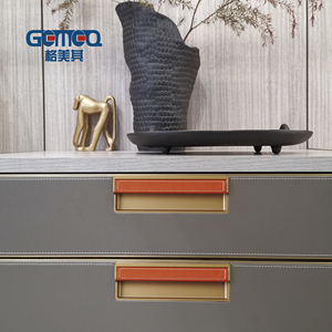 Bán buôn tùy chỉnh kích thước đồ nội thất phụ kiện da Kéo cửa xử lý sang trọng nhà bếp phần cứng - Product Image 2