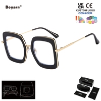 Nouveautés Boyarn - Lunettes anti-lumière bleue légères, monture TR90, lunettes anti-lumière bleue, petites montures carrées