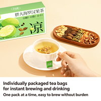 XiaoShanLong Natuurlijke Monniksvrucht Malva Noten Thee Kalmerende Keel Kruidenthee Luo Han Guo voor Stemverzorging & Longgezondheid Thee Zakjes