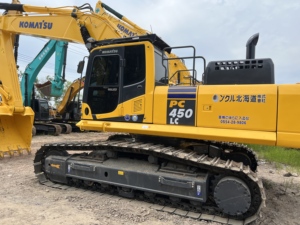 Excavadora de cadenas grande Komatsu PC450LC usada original de Japón, 45 toneladas, pocas horas de trabajo, excavadora pesada para minería, original - Product Image 1