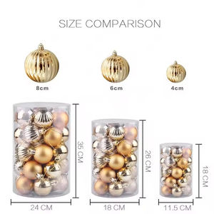 Oferta Especial en Stock: Adornos Colgantes para Árbol de Navidad de 4cm, Bolas Decorativas Navideñas 2025 - Product Image 6