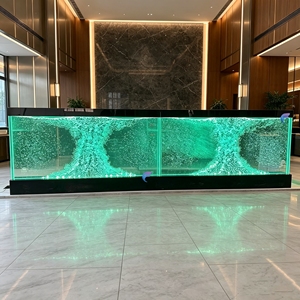 Movable RGB LED Acrylic Bubble Wall Panel Indoor Artificial Waterfall Fountain Modern Water Dancing Decoration - Product Image 1