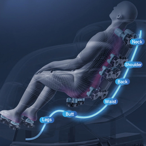 4D ไฟฟ้าแบบปรับแต่งได้2024แบบเก้าอี้นวดทั้งตัวแบบไร้แรงโน้มถ่วง - Product Image 3