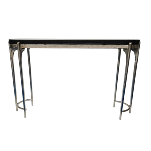 Tavolo Console Moderno con Piano in Quarzo, Tavolino Stretto e Piccolo per Ingresso e Soggiorno - Product Image 2