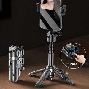 Penstabil Genggam Seluler Pegangan Nyaman untuk Aksesori Studio Foto Tripod Tongkat Selfie Portabel Multifungsi - Product Image 1