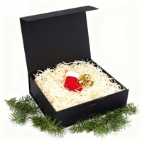 En stock : Dossiers personnalisés vierges en matériaux recyclés avec pelliculage brillant et gaufrage pour chaussettes de Noël, boîtes cadeaux, cadres photo