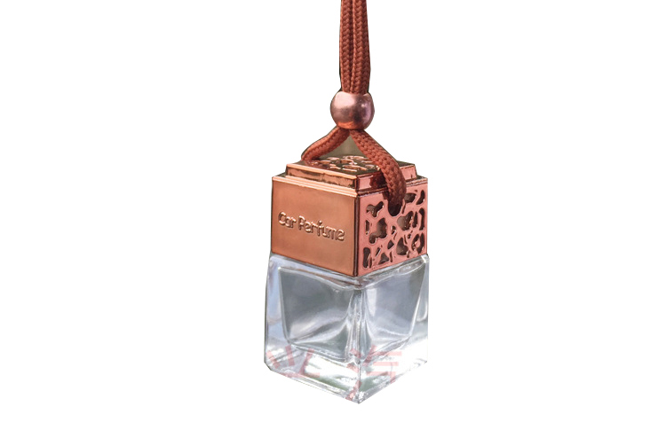 Hanging Car Perfume Glass Bottle Essential Oil Diffuser, Aromatherapy Car Air Freshener