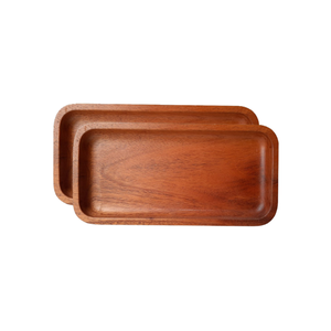 Bandeja de Almacenamiento de Madera Elegante con Diseño Minimalista y Acabado de Pintura Suave para Servir Alimentos y Bebidas y Más. - Product Image 2