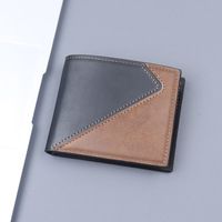 Nouveau portefeuille pour homme, style court, porte-cartes intégré, peut contenir un permis de conduire, portefeuille en cuir, porte-monnaie grande capacité pour homme