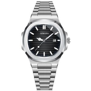 Montre classique d'affaires de haute qualité en acier inoxydable pour hommes calendrier de mode montre pour hommes pour calendrier Pateckity Philipely - Product Image 2