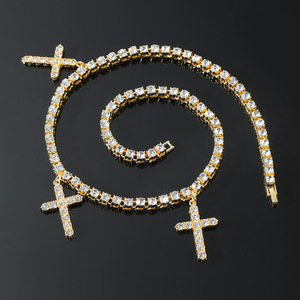 2026 Hot Selling Hiphop Style <b>Cross</b> Pendant Necklace Personalized Light Luxury Men's Necklaces Fashion Jewelry Wholesale - Product Image 4