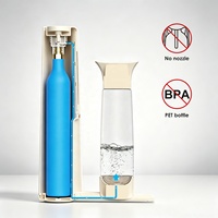 Machine à eau gazeuse à remplissage par le bas, design pliable, sans électricité, pour jus, thé et cocktails