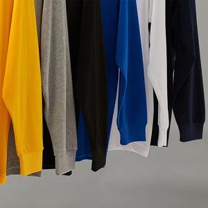 T-shirts à manches longues personnalisés pas chers, impression par sublimation, logo, séchage rapide, 100% coton, pour hommes - Product Image 5