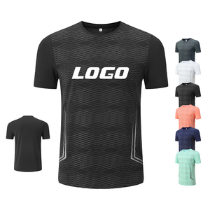 เสื้อยืดแขนสั้นทรงสลิมฟิต แห้งเร็ว สำหรับผู้ชาย เหมาะสำหรับวิ่งออกกำลังกาย เล่นกีฬา ฟิตเนส เสริมสร้างกล้ามเนื้อ - Product Image 1