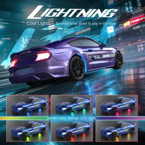 AiJH velocidad Variable Mini RC Drift Car <span class=keywords><strong>coche</strong></span> de Control remoto proporcional completo con faro debajo de la carrocería luz 1:43 Rc <span class=keywords><strong>coche</strong></span> de carreras - Product Image 5