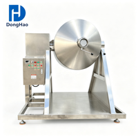 Mélangeur à double cône en acier inoxydable SUS304 de qualité alimentaire pour poudre de protéines sèche uniforme, idéal pour les suppléments et produits chimiques