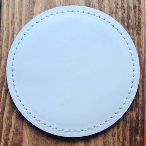 ECO <strong>Custom</strong> White Pu Leatherette <strong>Jeans</strong> <strong>Label</strong> Faux Hat Iron on Sublimation Blank Leather Patch for Hats Clothes - Product Image 1