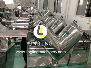 V hiệu quả cao V hình dạng trộn máy cho hóa chất V hình khô chất tẩy rửa thực phẩm bột trộn máy - Product Image 4