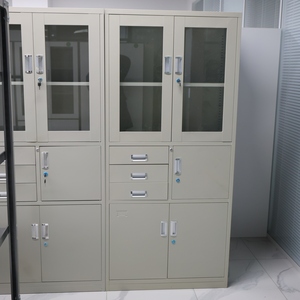Armoire de <span class=keywords><strong>rangement</strong></span> en métal pour garage, <span class=keywords><strong>cuisine</strong></span>, garde-manger, bureau, avec portes verrouillables et étagères réglables, excellent <span class=keywords><strong>casier</strong></span> en acier - Product Image 5