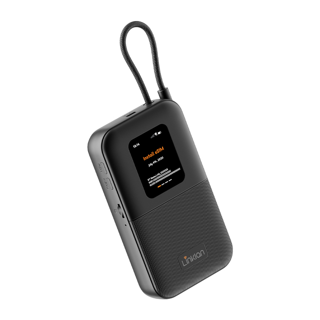 All-Day Connectivity 10000mAh High-Density Battery 4G ESIM Router 300Mbps DL Speed External Power Source Supporting Global Bands