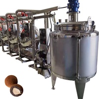 Nouvelle machine de revêtement au chocolat noir et blanc, au lait, aux fraises et aux canneberges, pour raisins secs et malt croustillants, haute capacité, design original