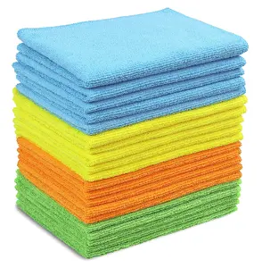 Wholesale Edgeless 30*40Cm Microfiber Car Cleaning Towels Cheap Microfibre Cloth
