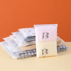 Tùy Chỉnh Chất Lượng Cao Matte Frosted Dây Kéo <span class=keywords><strong>Ziplock</strong></span> Poly Túi Nhựa Tái Chế Túi Bán Buôn Cho Quần Áo Và Đồ Lót Lưu Trữ - Product Image 5
