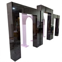 Support de Présentation Moderne en PVC Acrylique pour Arche de Mariage, Panneau Cannelé pour Fond de Scène, Idéal pour Événements et Fêtes