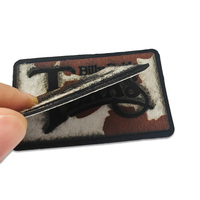 Étiquettes rectangulaires personnalisées en cuir de cheval avec logos découpés au laser, thermocollantes pour vêtements, autocollantes