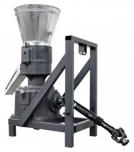 Molino de máquina de granulación de pellet de serrín de madera, pequeño, impulsado por motor pto, fabricación China