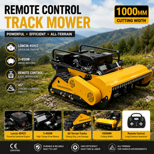Cortadora de Césped con Control Remoto y Motor de Gasolina, con Radio de Giro Corto PLC para Terrenos Accidentados, Huertos, Colinas y Pendientes - Product Image 2