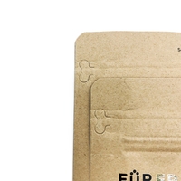 Sacs en papier kraft à fond plat personnalisés de qualité supérieure avec fermeture éclair à tirette pour le stockage d'aliments humides pour animaux de compagnie 2 kg