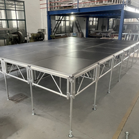 Plataforma de Escenario Modular de Aleación de Aluminio de Ensamblaje Rápido, Ligera y Portátil, con Capacidad de Carga de 1000 kg para Bodas