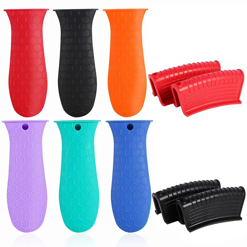 Nhiệt bảo vệ không trượt Silicone xử lý cho Lodge gang skillets Silicone Hot xử lý cho skillets nồi