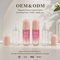 Flacon pulvérisateur de déodorant en capsule PET 60ml/80ml, tonique hydratant fixateur, brume cosmétique, emballage