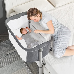 Cuna para dormir al lado del bebé, cuna gruesa de acero, altura ajustable, gran oferta - Product Image 6