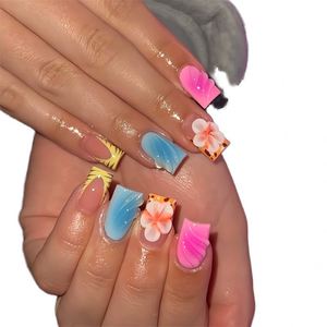 Luxury Private Label Press on Nails Handmade Custom Thick <b>Acrylic</b> Nails With Rhinestones Artificial Finger Nails - Product Image 1