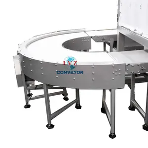 IVZ 180 Degree Food Grade Belt Conveyor Supplier Curve belt conveyor