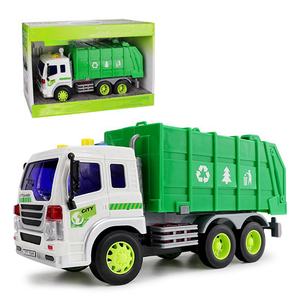 <span class=keywords><strong>Camion</strong></span> à ordures en plastique à fonction musicale avec 4 poubelles à chargeur arrière <span class=keywords><strong>Jouet</strong></span> à ordures à tirer vers l'arrière Jouets éducatifs Montessori pour enfants - Product Image 2