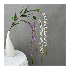Rama de Orquídea Colgante, Flor Artificial Hecha a Mano de Alta Calidad, Decoración Realista para el Hogar, para Graduación, Navidad, Año Nuevo Chino - Product Image 1