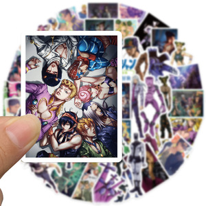 50ชิ้นอะนิเมะ jojos การผจญภัยที่แปลกประหลาดหินทะเลสติกเกอร์กราฟฟิตีสำหรับขวดแล็ปท็อปป้ายสติกเกอร์มัง<span class=keywords><strong>ง</strong></span>ะกันน้ำ - Product Image 4