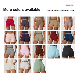 Tùy Chỉnh Chất Lượng Cao Chặt Chẽ Yoga Quần Short Cao Eo Tummy Kiểm Soát Phòng Tập Thể Dục Tập Thể Dục Tập Thể Dục Quần Của Phụ Nữ Hip-Nâng Chạy Quần Short - Product Image 5