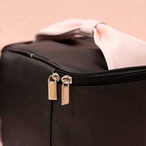 Pochette de rangement faite à la main en PU avec fermeture à glissière - Product Image 3