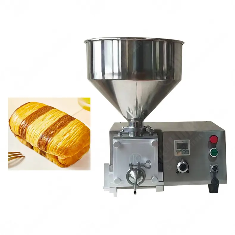 Mesin injektor cokelat/krim/Jam/Akurasi Tinggi mesin pengisi Croissant dengan kualitas tinggi