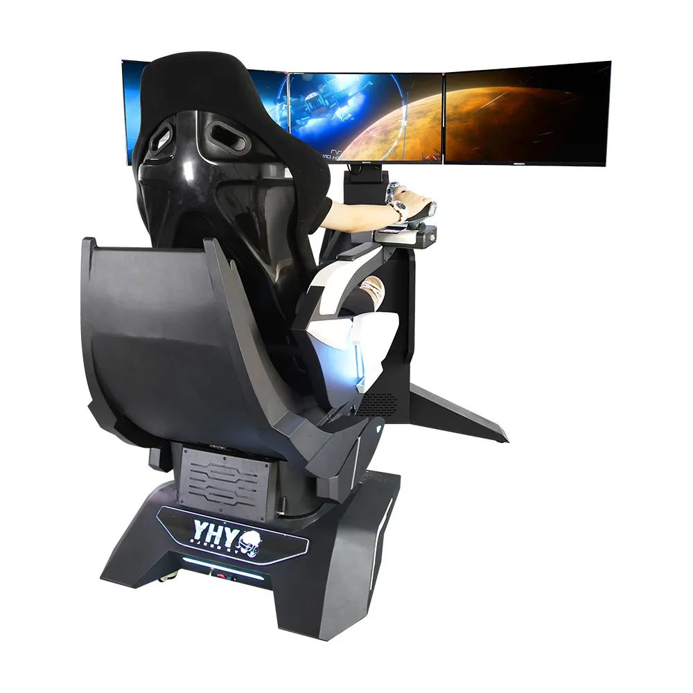 2023 nouveaux produits première machine de jeu de réalité virtuelle en alliage d'aluminium simulateur de cockpit d'avion simulateur de vol