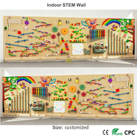 Mur de jeu STEM interactif pour l'intérieur, jouets éducatifs, blocs de construction, tableau d'activités pour la maternelle, la crèche, la maison, en plastique